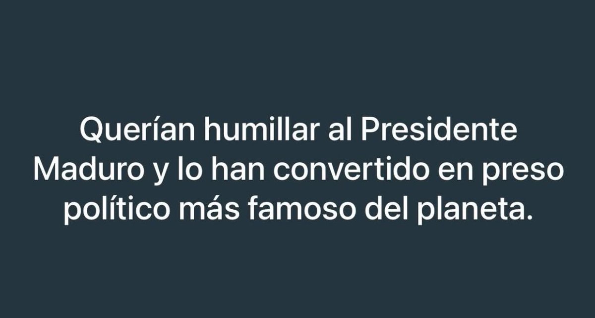 RedPichacosa's tweet image. Los queremos libres!!

#PresidentNicolasMaduro
