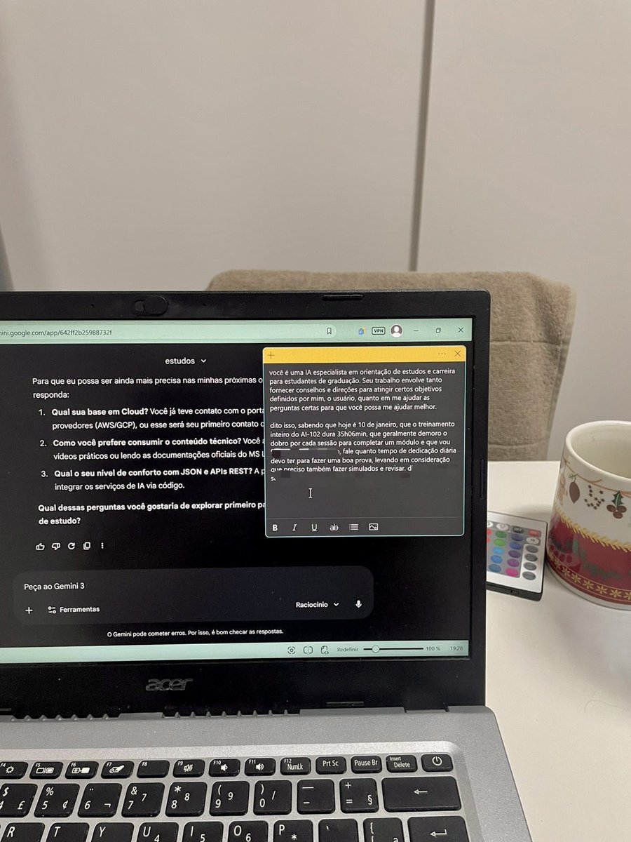 liviasmind's tweet image. acabei de fazer um prompt babadeira pro gemini organizar meus estudos pra uma prova. ele dissecou direitinho minha carga horária, colocando tempo pra revisar, fazer “questões” + tempo de estudo do material e fez o calculo da dedicação diaria