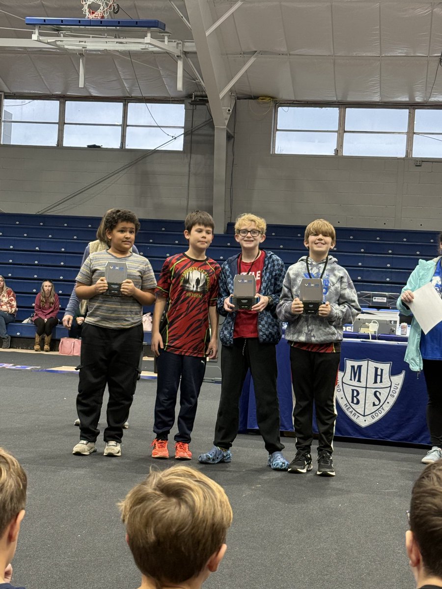 Bots on the Hill Robotics Competition:
HIS Finalist-Techno Tigers OG, Cyberstorm, Red Rovers, &amp; VEX Heroes 🏅 Tazers- Innovate Award 🤖 Techno Tigers OG- 2nd place 🏆 Red Rovers-Middle School Excellence 🤩 &amp; secured bid for State! ✅ So proud of all of our Ss 🔴⚪️! #TheTigerWay