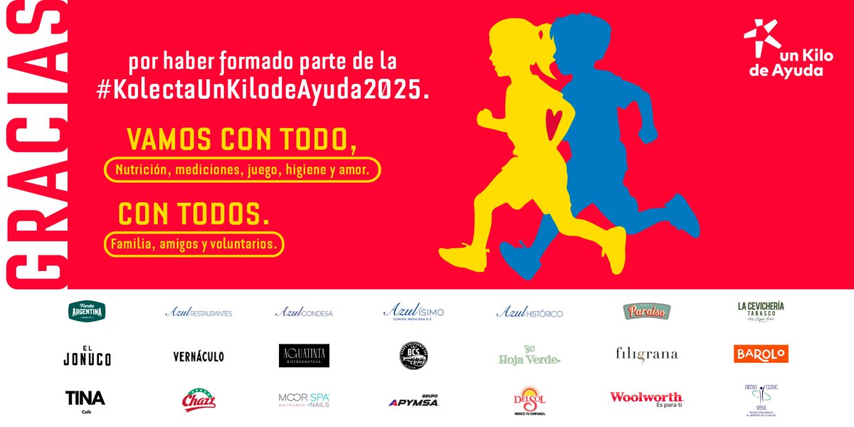 Agradecemos de corazón a todos los que este año se sumaron a la #Kolecta2025.