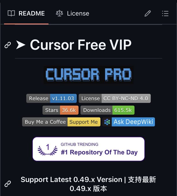 0x0SojalSec's tweet photo. An open-source tool that resets Cursor AI limits and boosts your coding freedom effortlessly.

- https://t.co/55aqv9s8wn https://t.co/Z91Q2puztg