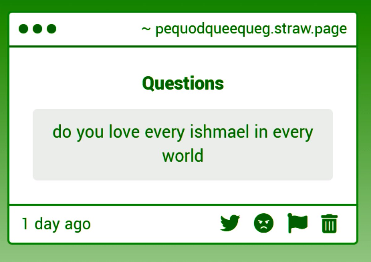 PequodQueeQueg's tweet photo. Hm. As much as it sounds better to say yes. There must be a world where she is not at all like the one we know. https://t.co/y8VqH8GpaI