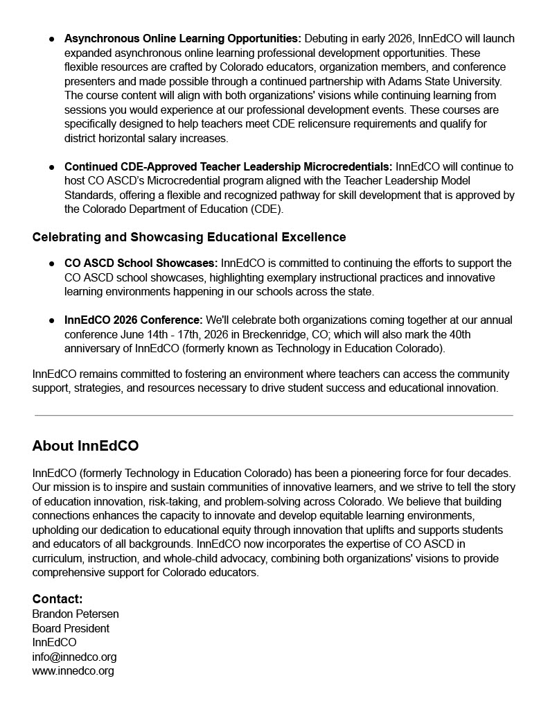 Colorado ASCD tweet media