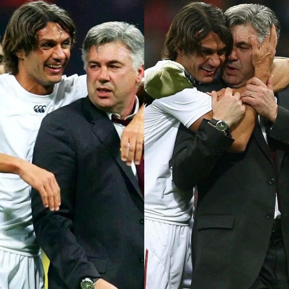 CARLO ANCELOTTI on coaching Paolo Maldini:

"Every time our team won, we would embrace each other. Sometimes I would go to him, and sometimes he would run towards me. What was beautiful about Paolo was that he always said 'thank you.' After each success, as a true leader, when he