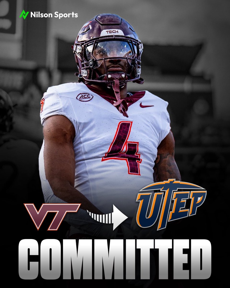 247SportsPortal's tweet image. Virginia Tech RB transfer Jeremiah Coney has committed to UTEP, his rep @AlecEaston of @nilsonsports tells @mzenitz, @TomLoy247, @chris_hummer and @CodyNagel247.

The 6-foot, 200-pounder averaged 5.8 yards per carry across 19 games the past two seasons.

247sports.com/player/jeremia…
