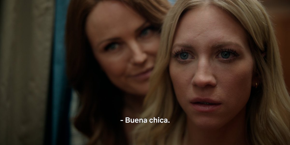 Sinopsis rápida de 'Las esposas cazadoras': Mujer con ojos de cachorrito que le perdona todo a su femme fatale manipuladora porque en verdad se quieren y entre medias un poco de suspense, pero secundario, la verdad.