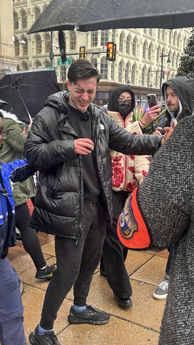 you maced yourself, dumbass