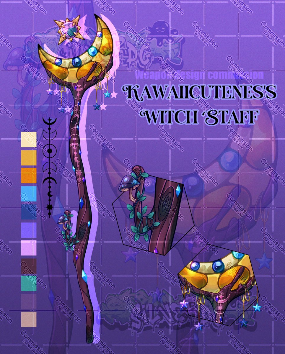 Finished weapon design commission for <a href="/KawaiiCuteness3/">Kawaii ♥︎</a>  ✨

Had a great time working on this weapon!
Thanks for trusting me 💛

#Commission #VGenComm <a href="/_VGen_/">VGen ✨ comms made easy</a>