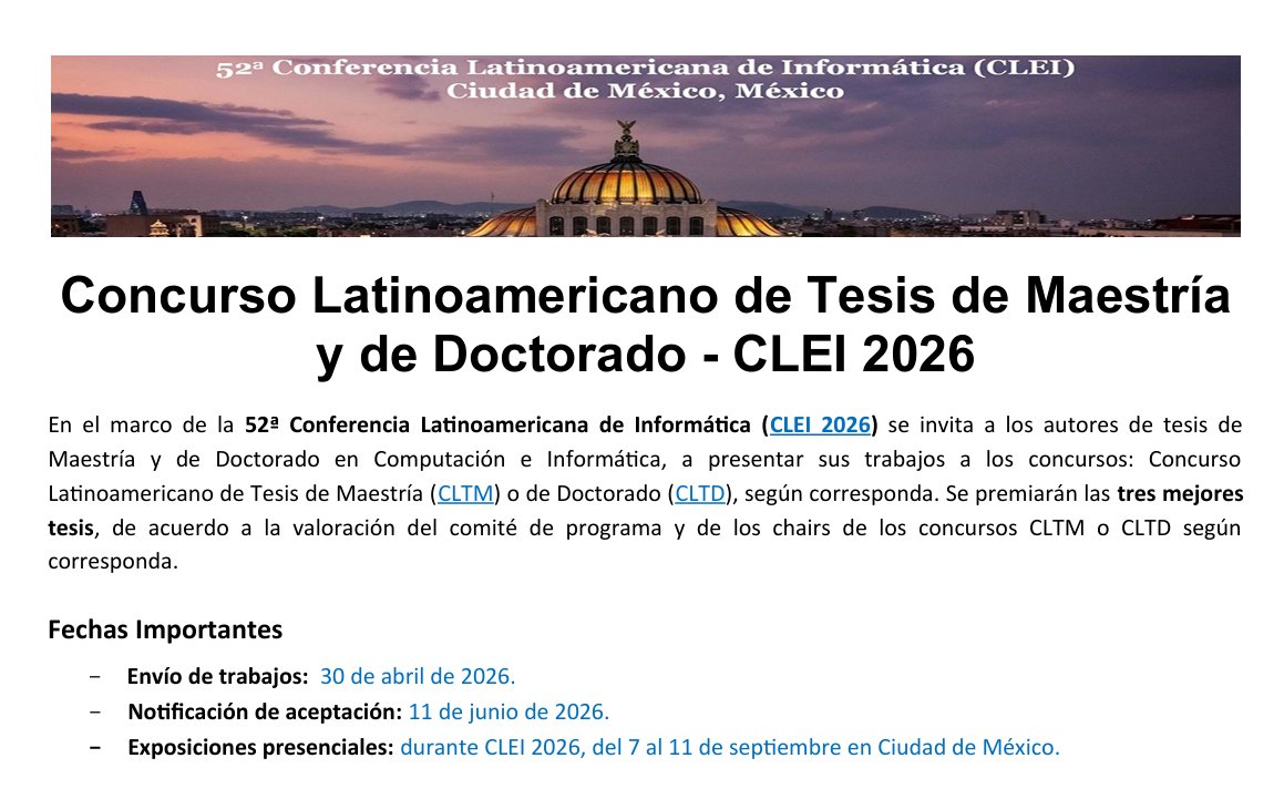 Centro Latinoamericano de Estudios en Informática tweet media