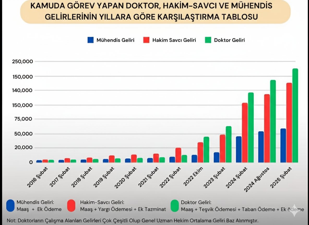 Hemşire alacağı maaşı <a href="/grok/">Grok</a> a sormuş bizi teyit etmiş.
Bizim kimsenin aldığında gözümüz yok. 
Fakat bu ülkede bir gerçek var ki Kamu mühendislerine düşmanlık yapılır derecesinde aşağılama var.
#KamuMuhendisiYoksayılıyor