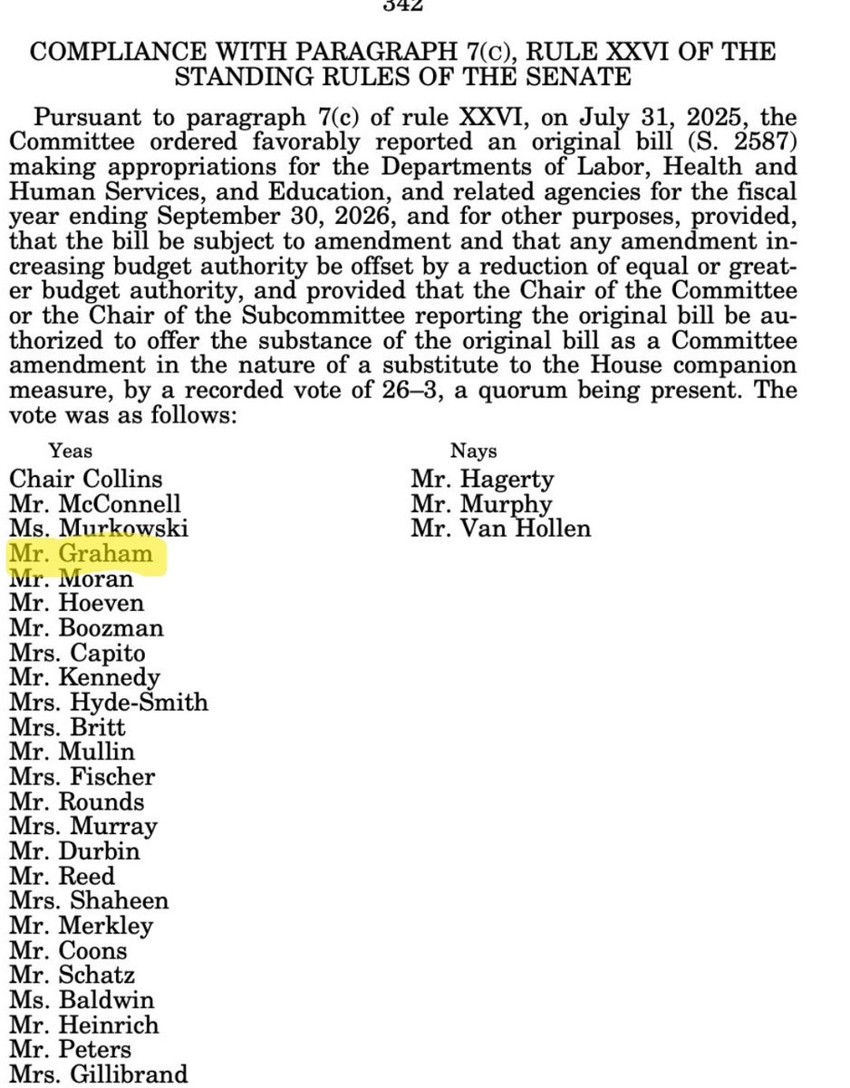 MarkLynchSC's tweet image. Lindsey Graham voted YES to spend  $5 billion for refugees: 

In 2026, we DUMP LINDSEY!

congress.gov/119/crpt/srpt5…