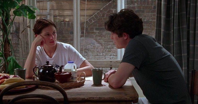 cinevow's tweet image. Julia Roberts and Hugh Grant in Notting Hill, 1999 (dir. Roger Michell)