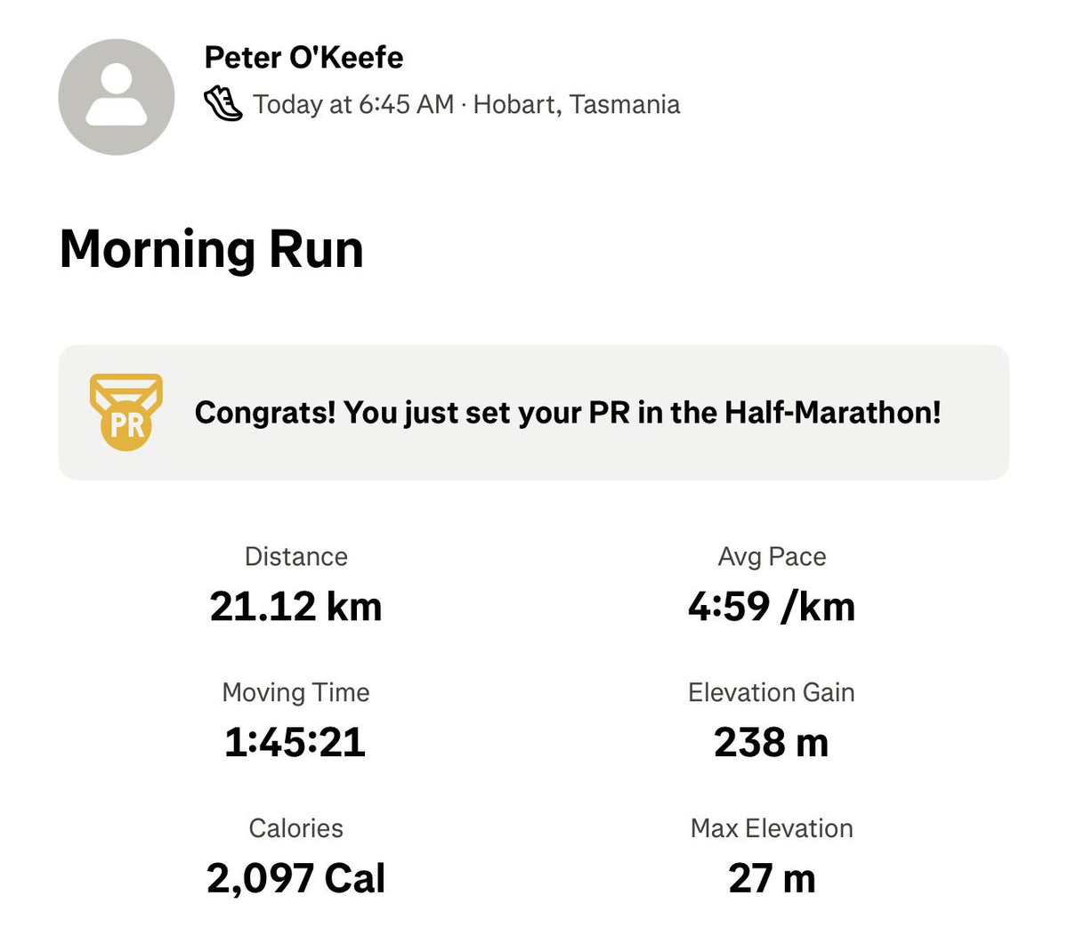 First Cadbury Half Marathon event 🏃‍♂️ 

Happy enough after having COVID five days ago 😂🤒