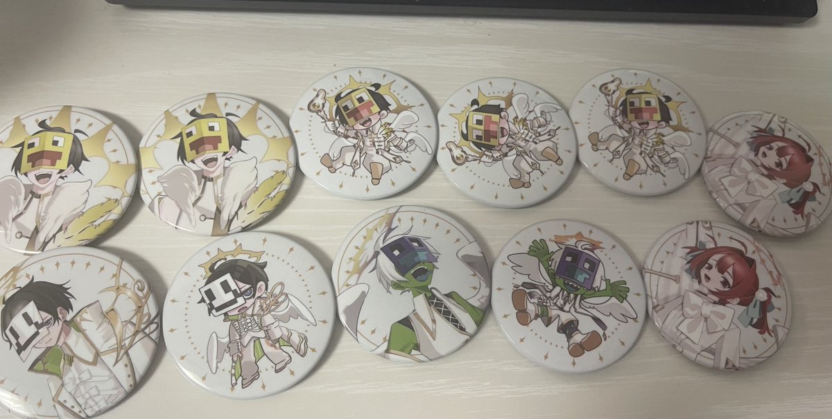 なんとか全員出た！ DDのサイン付きとこうたんのイラスト缶バッジ