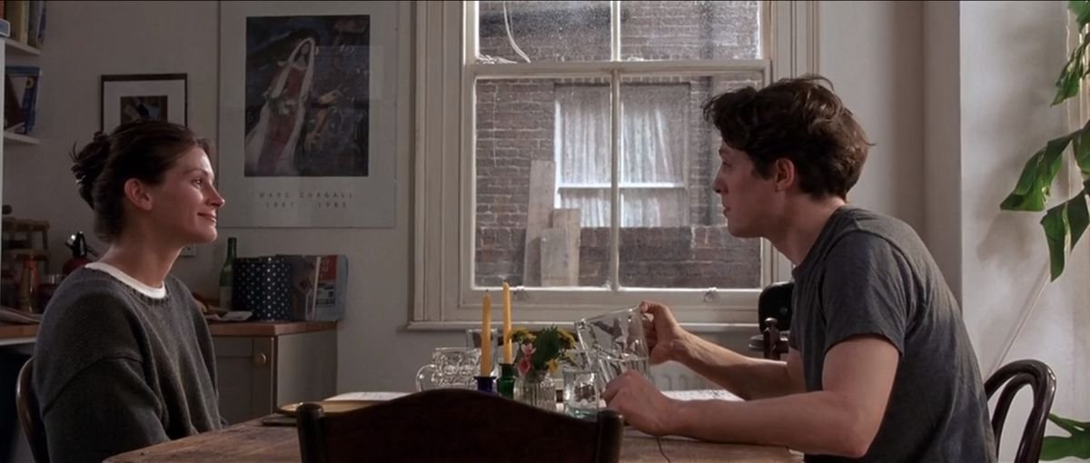 cinevow's tweet image. Julia Roberts and Hugh Grant in Notting Hill, 1999 (dir. Roger Michell)