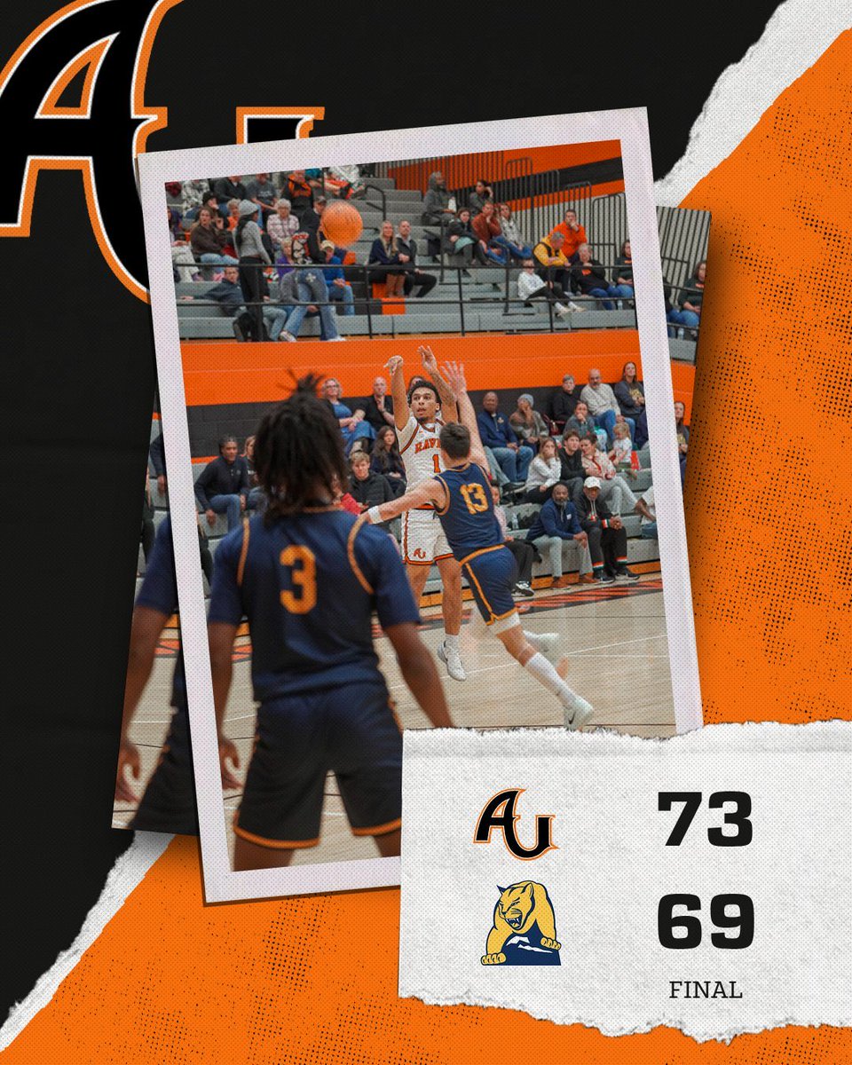 AURavensMBB's tweet image. BIG ROAD WIN against Mount St. Joseph!!!!