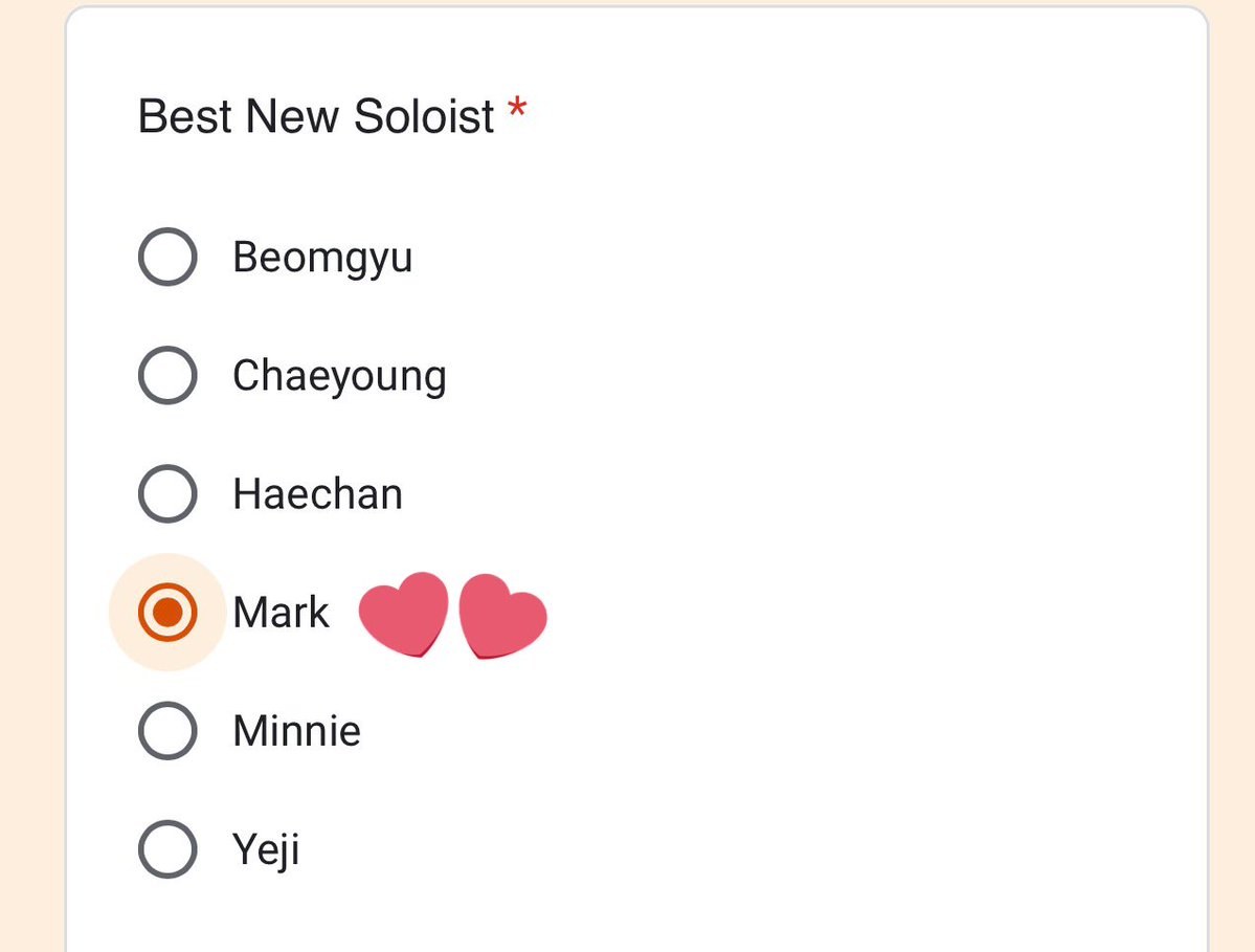 m__arkholic's tweet image. Mark has been nominated for “Best New Soloist” at the 2025 Korean Sales Music Awards!

He’s also nominated for Best Debut Song 🥹💚

 #VoteForMark 🫶🏻

🗳👉🏻docs.google.com/forms/d/e/1FAI…

#마크 #MARK #MARKLEE