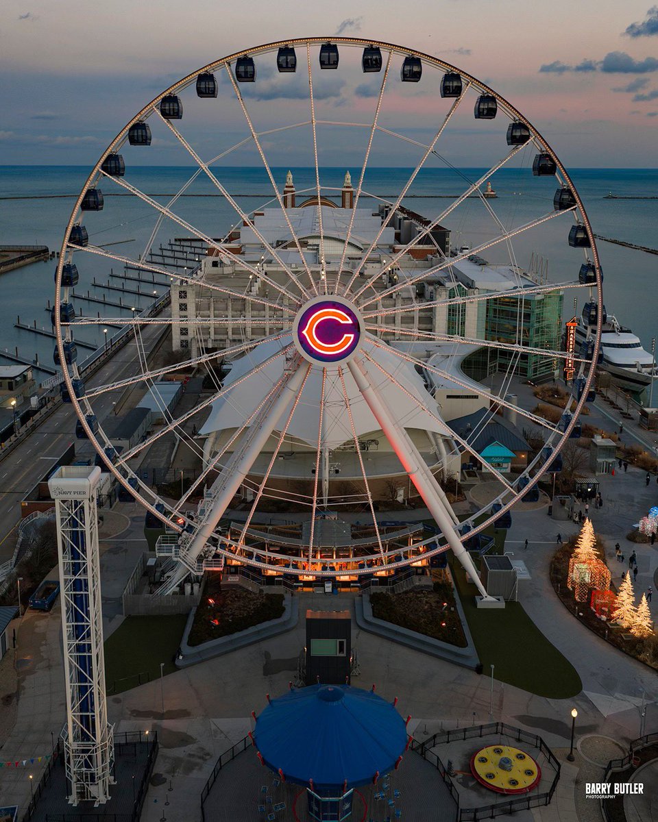 Tonight at Navy Pier.  GO BEARS!!!  #chicago #news #nfl