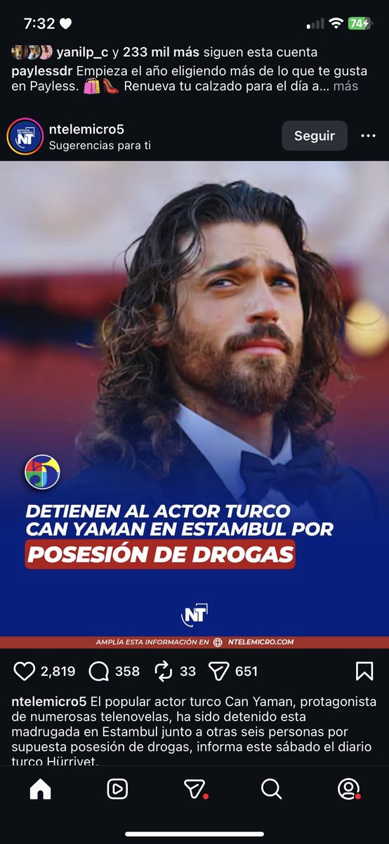 Lo que me salió en la noticia de mi país 😅