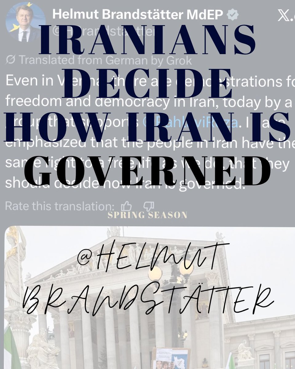 S_H_A_B_A_N_I's tweet image. In several meetings with Iranian diaspora she has mentioned that he’s not the only opposition. 
Therefore, I urge miss @BMeinl to initiate the meeting immediately, as Mr @HBrandstaetter is in touch with Crown Prince @PahlaviReza and he is very well aware of the situation and on…