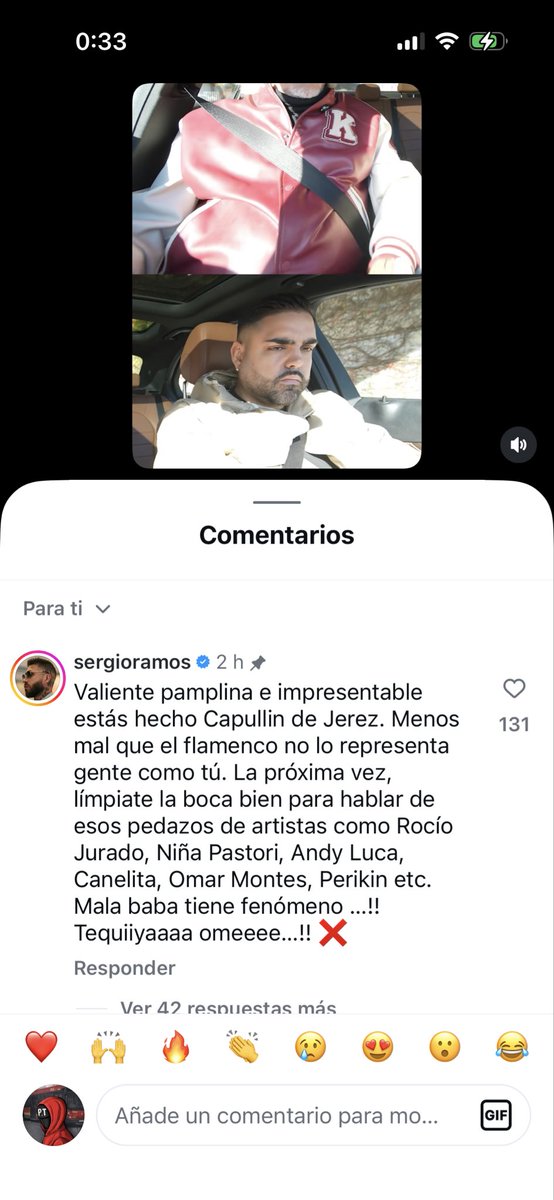 El mosqueo que se ha pillado Sergio Ramos con El Capullo de Jerez .