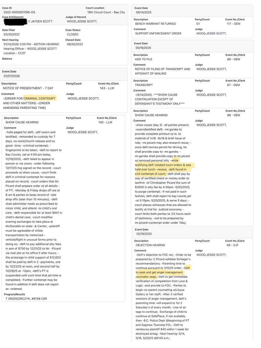 Janabw81's tweet image. Meet incel groyper dead-beat dad Jayden Scott.
Notice the first felony charge of “unlawfully driving away”.