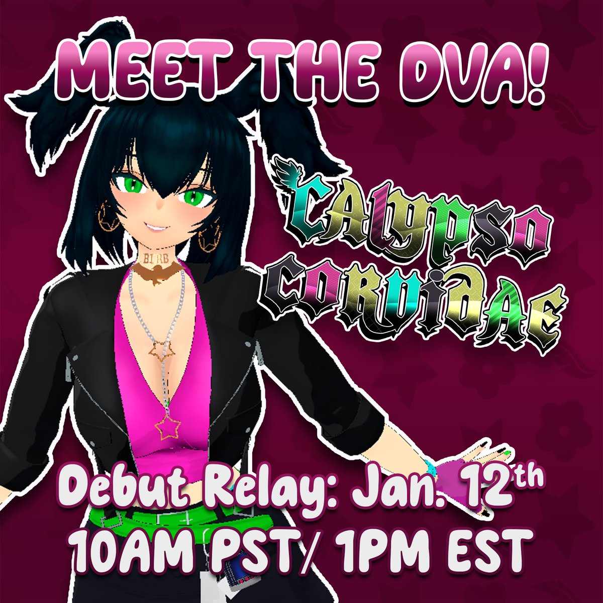 DvilsVirtual's tweet image. 💿🐣⋆♱ MEET THE DVA! ♱⋆🐣💿

Meet @CalypsoCorvidae, Dvils' bread-loving crow!

🐣- DVils 3D Mama!
💿- Went to culinary school
🐣- Has 100% completed Stardew Valley! And Huniepop. 

Don't miss her in the Dvils Debut relay, January 12th 10AM PST/1PM EST!

#vtuber #VtuberDebut