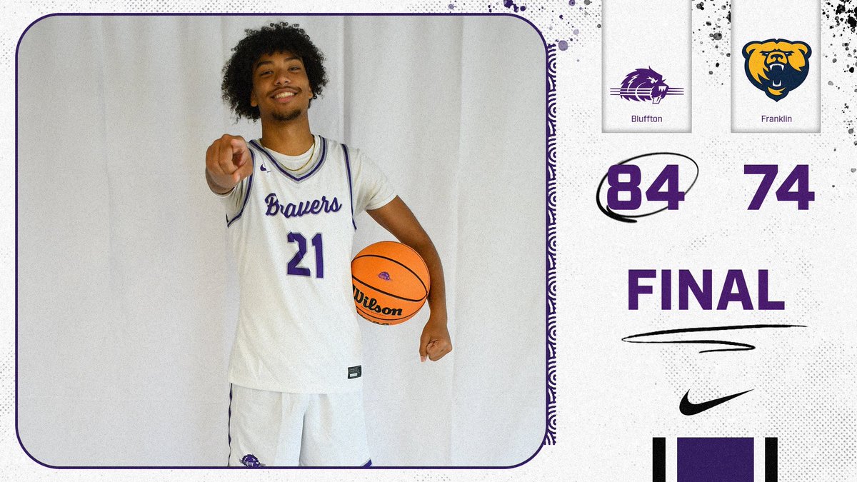 BlufftonUMbk's tweet image. Final Score from Sommer 🦫

#STAC 🪵