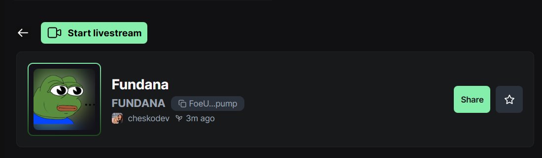 Pumpfun created the coin empty we are launching again