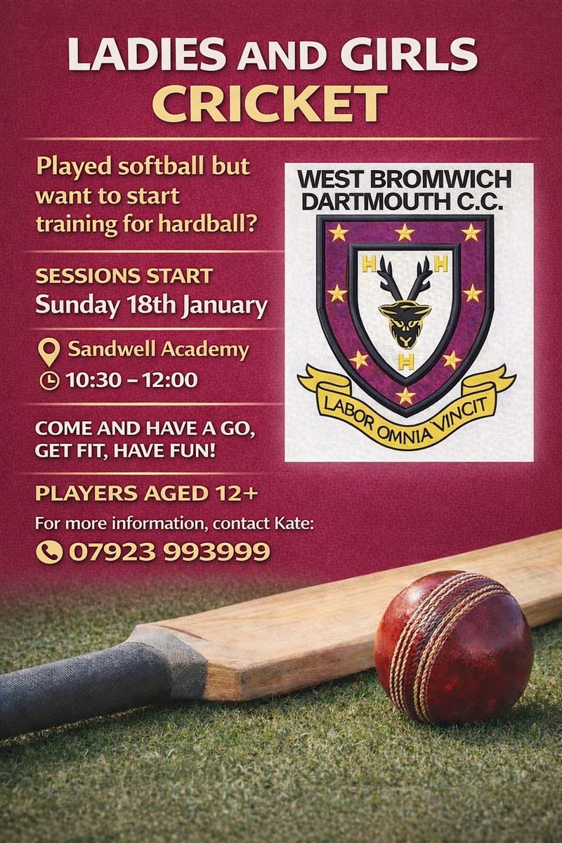 West Bromwich Dartmouth Cricket Club tweet media