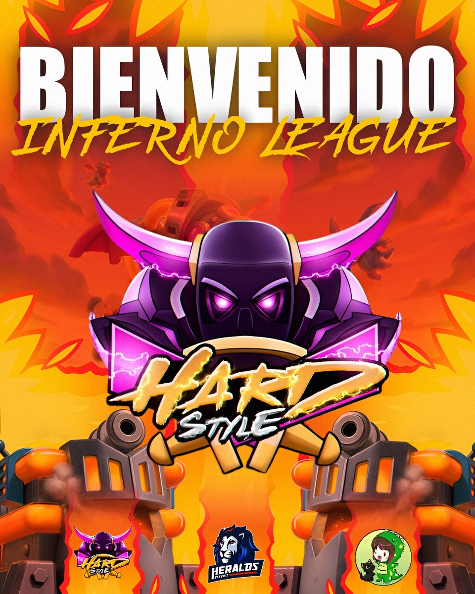#InfernoLeagueE1 • ¡Bienvenidos! 😉

Desde Mexico, demosle la bienvenida a <a href="/Hs_TeamMx/">Hardstyle Team•</a> 🇲🇽.

Serán ellos los primeros campeones de la Inferno League? 👀

#ClashRoyale #WeAreInferno 🔥.