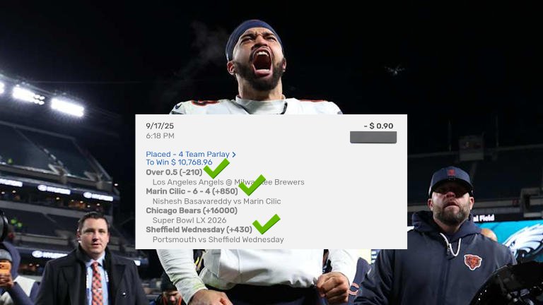 TittyPicks's tweet image. 🫣 Is my .90 cent bet really going to make me $10,768.96?? 🔮🏈