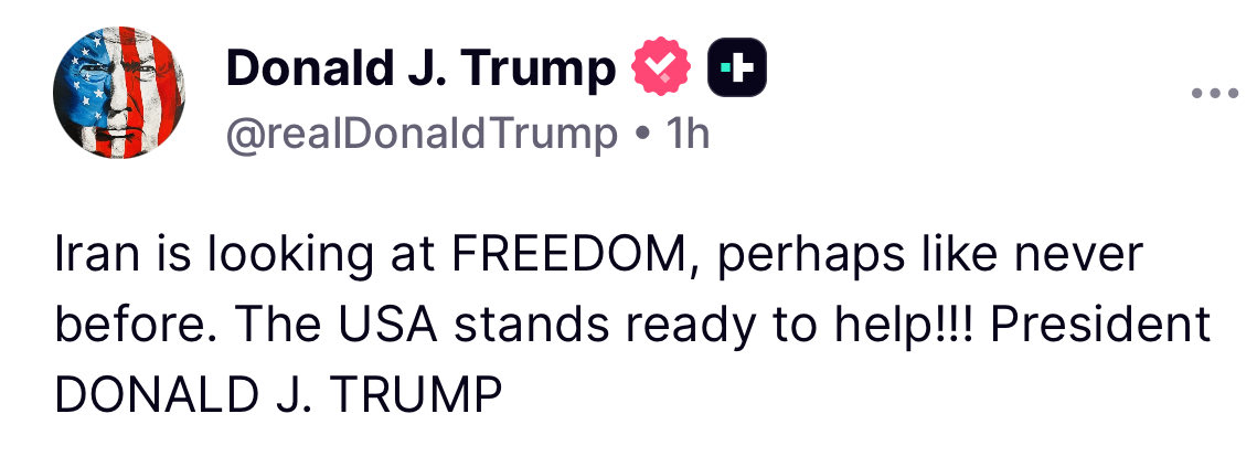 CryptoHaliaetus's tweet image. That's exactly what he's saying. 

Let's call the U.S. to invade the U.S. to free the people of U.S.!!🤣