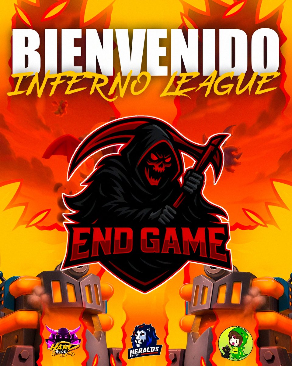 #InfernoLeagueE1 • ¡Bienvenidos! 😉

Desde Costa Rica, demosle la bienvenida a <a href="/EndGame506/">End Game</a> 🇨🇷.

Serán ellos los primeros campeones de la Inferno League? 👀

#ClashRoyale #WeAreInferno 🔥.