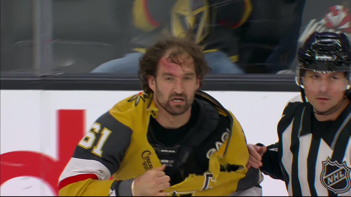 Sportsnet's tweet image. Stone's jersey after the scrap 😳