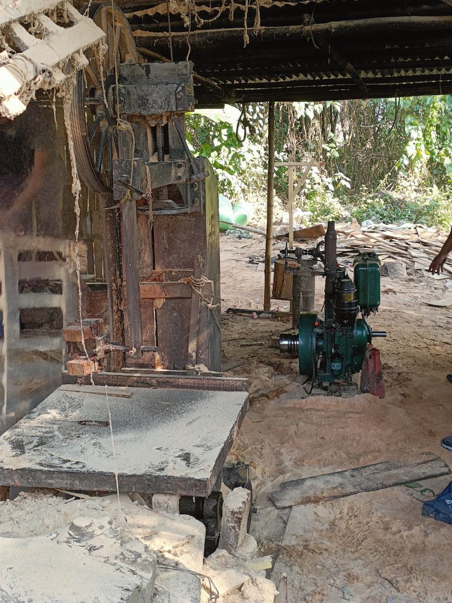 On 09.01.2026 under the guidance of Sh. H.K. Gupta, Comdt, 24 Bn SSB Rangia, BOP Guabari in coordination with Forest Dept. Tamulpur conducted a joint operation along the Indo–Bhutan border, seizing illegal timber, saw mill &amp; generator set and apprehending 2 persons
#SSB 
#24BnSSB