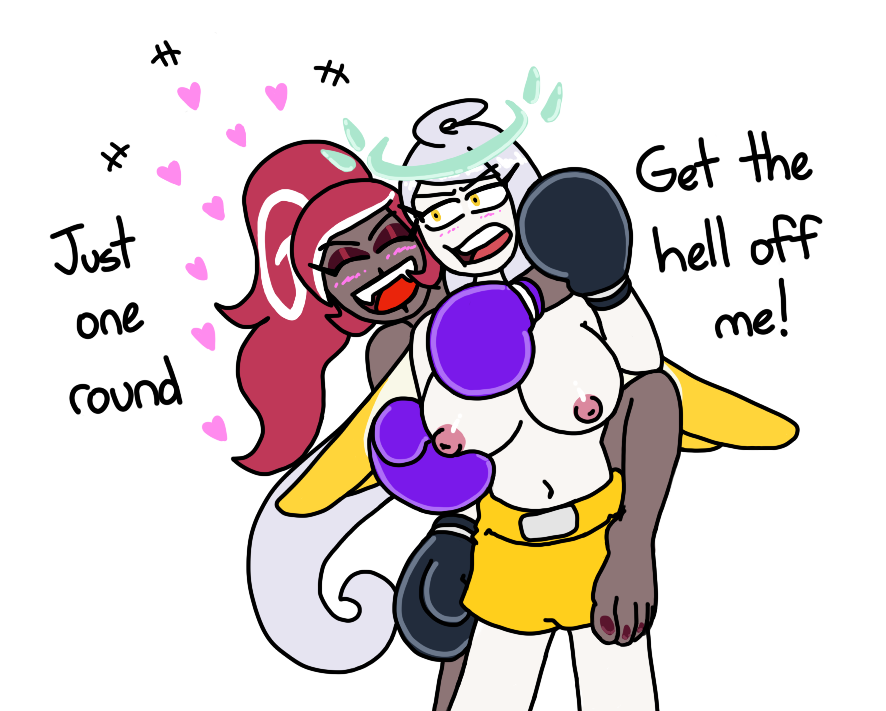 It's one round now then it becomes an orgy at the hazbin hotel later, I'm not your flop house toy you brat