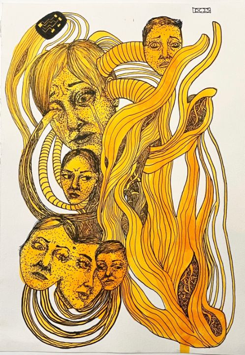 Art of the Day! "Tangled, Ink on Mixed Media Paper". Buy at: ArtPal.com/destindraws?i=…