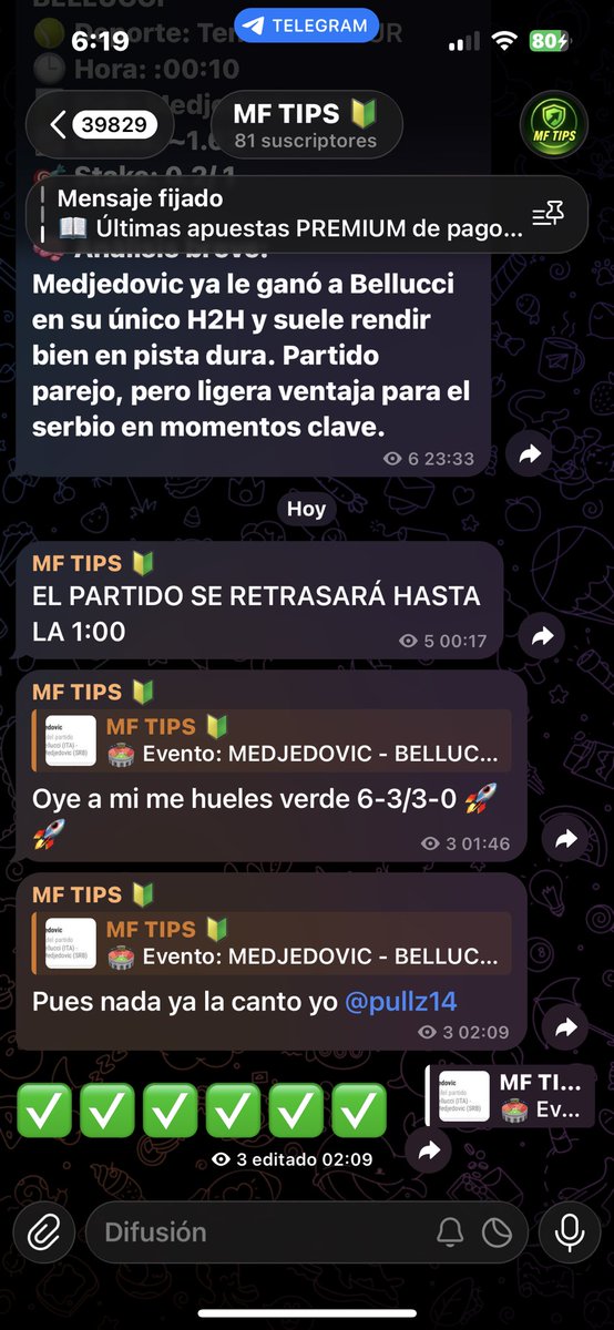 OS ACORDÁIS DE ESTA NO???
0-2 SIN NINGÚN TIPO DE RIESGO Y A COBRAR BILLETESSSS 💸💸💸

ANDA DEJA DE HACER EL TONTO Y ÚNETE QUE ESTO ESTÁ EN AUMENTO📈👇

t.me/+4hxvCbjgoAhkN…

#Apuestas #Pronósticos #Telegram #ApuestasDeportivas #Stake #BettingTips