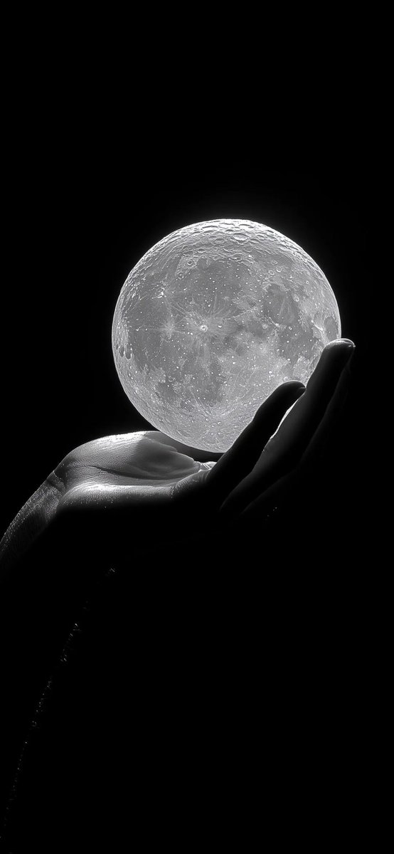 GuruWallpaper1's tweet image. New selection for you ❤️
#wallpaper #hands #Moon