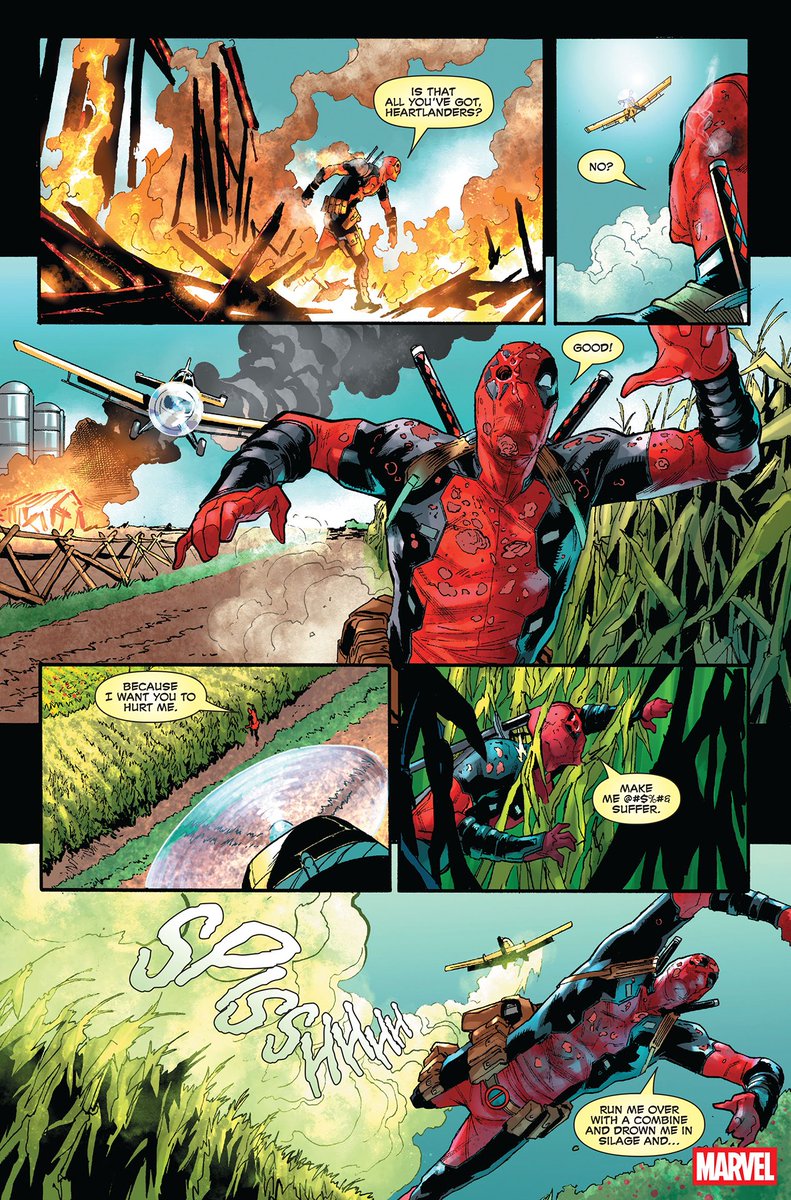 FANTASTICF4UR's tweet photo. معاينة مبكرة للعدد 1 من السلسلة المستمرة "Wade Wilson: Deadpool" القادمة بتاريخ 11 فبراير.
• مهام أخطر، كوميديا سوداء أكثر، و #Deadpool لا يضحك. ذكرى مظلمة تطارده، بينما يقوده عميل غامض إلى طريق مضطرب…
- من كتابة: #BenjaminPercy
- ورسم: #GeoffShaw
ْ
#MarvelComics https://t.co/KUBE3fpKlp