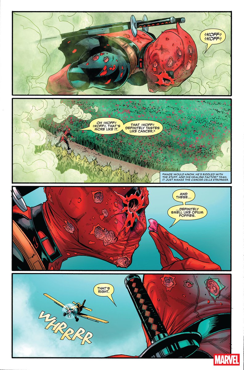 FANTASTICF4UR's tweet photo. معاينة مبكرة للعدد 1 من السلسلة المستمرة "Wade Wilson: Deadpool" القادمة بتاريخ 11 فبراير.
• مهام أخطر، كوميديا سوداء أكثر، و #Deadpool لا يضحك. ذكرى مظلمة تطارده، بينما يقوده عميل غامض إلى طريق مضطرب…
- من كتابة: #BenjaminPercy
- ورسم: #GeoffShaw
ْ
#MarvelComics https://t.co/KUBE3fpKlp