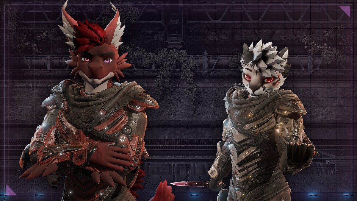 Our EX-1 Petrichor armor is now available on Jinxxy and Gumroad! It comes with a bodysuit, separate armor plating, a harness + scarf component, a jetpack and an optional mask accessory. I designed it to be more of a sci-fi post-apocalyptic outfit, so it has grungier textures.