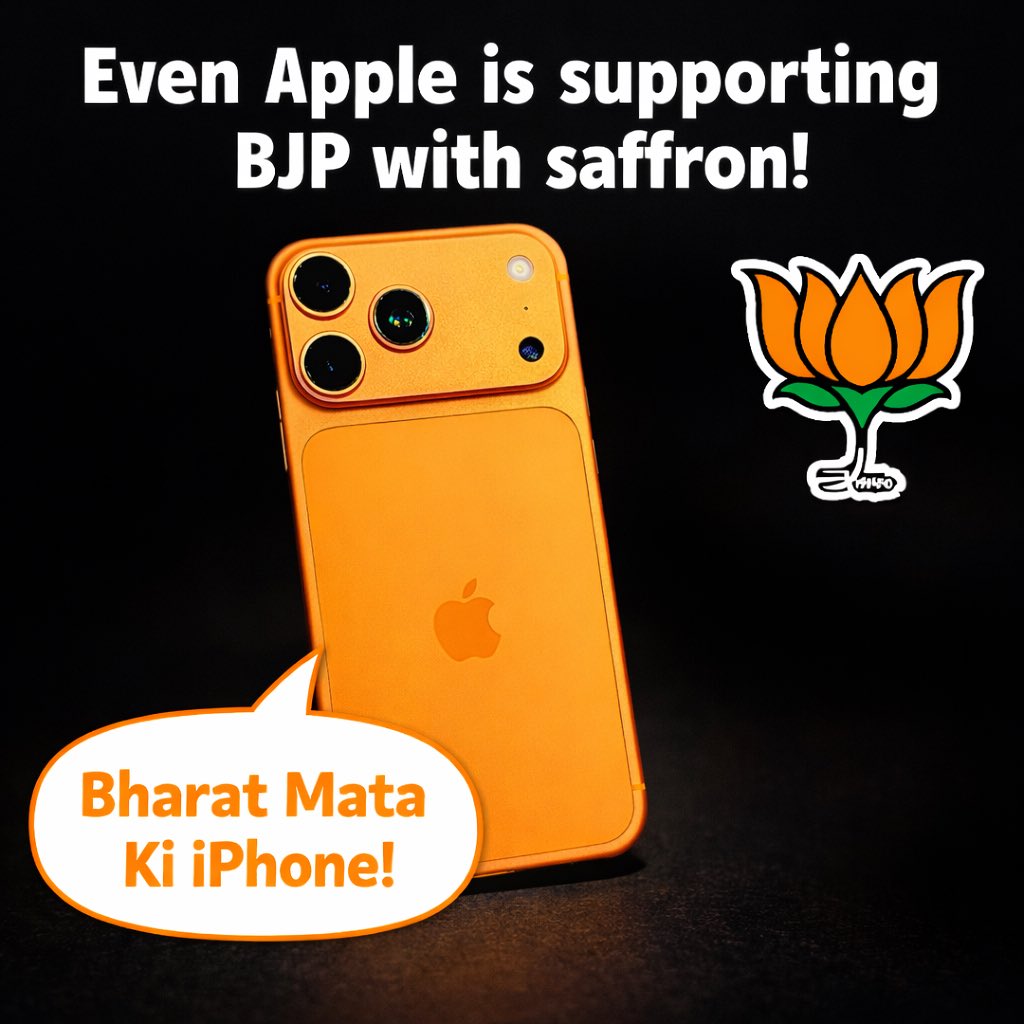 iPhone in 2017:
• Dark Mode ❌
• Light Mode ❌
• Saffron Mode 🇮🇳🧡
#iphone17promax #iphone #bjp