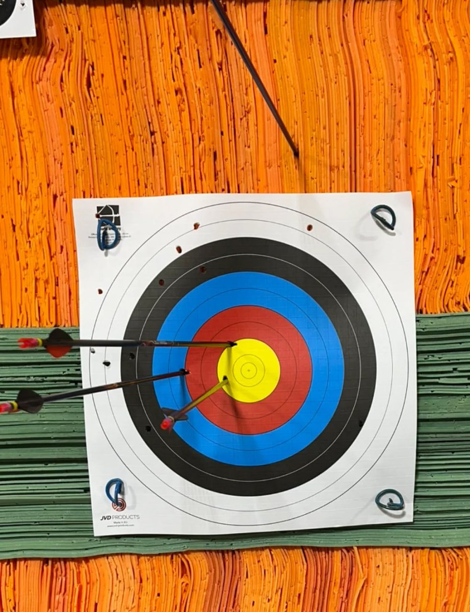A fulfilling day at the archery club, learning something new and enjoying every moment.🎯😊