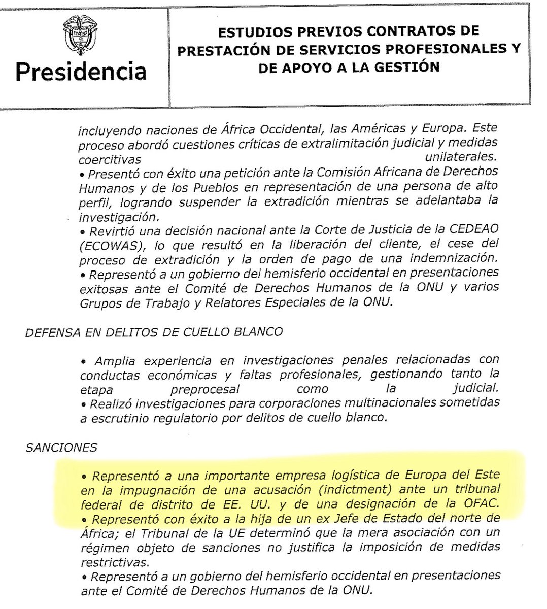 Atención: la Presidencia de <a href="/petrogustavo/">Gustavo Petro</a> acaba de contratar a una firma de abogados por 10 mil millones de pesos para que lo asesore y defienda por su inclusión en la Lista Clinton (OFAC).

¡10 mil millones de nuestros impuestos destinados a una defensa personal!

Esto es un