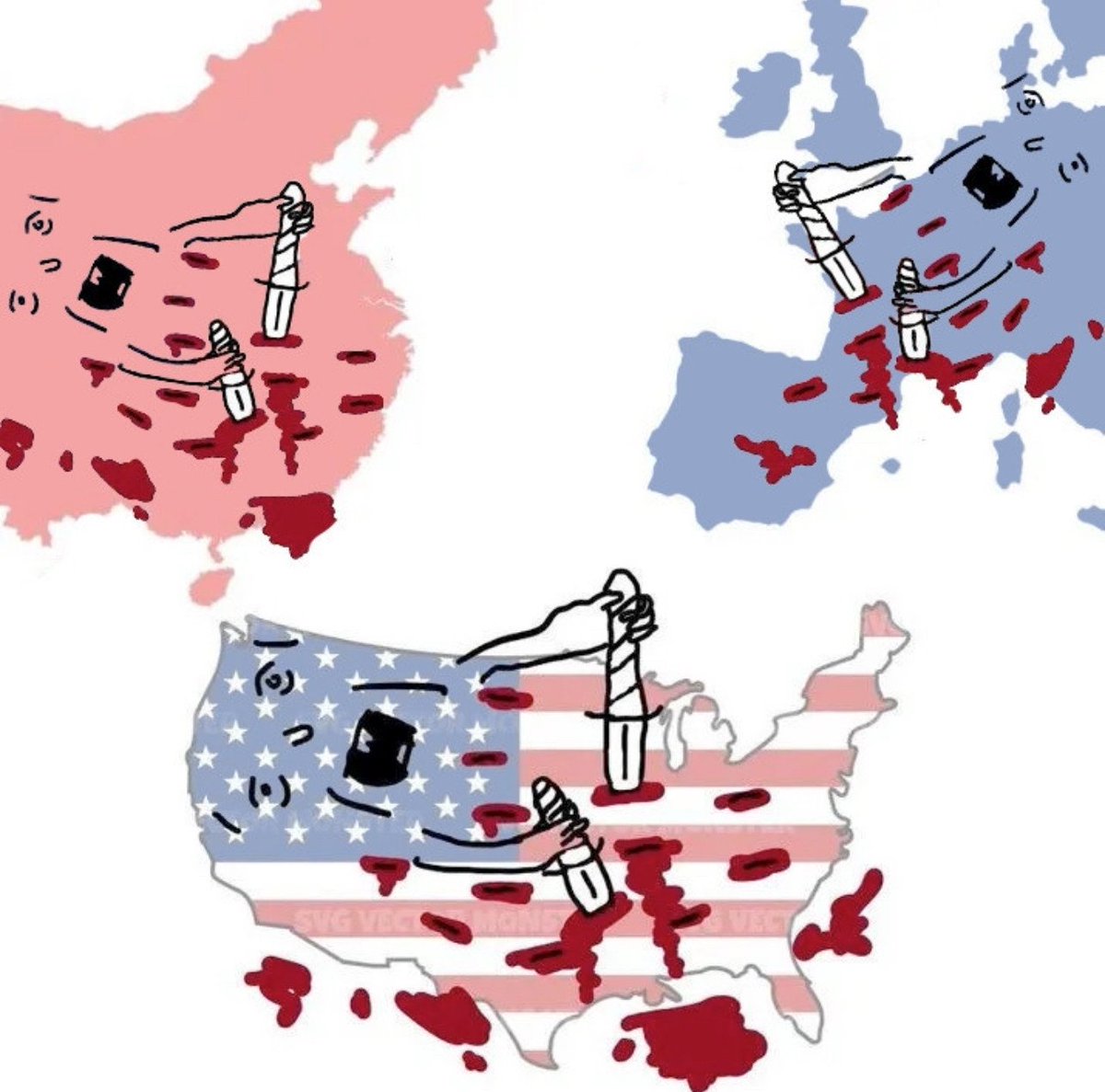 ShitpostRock's tweet image. “American century of humiliation” 
“European century of humiliation”
“Chinese century of humiliation”  

The actual reality:
