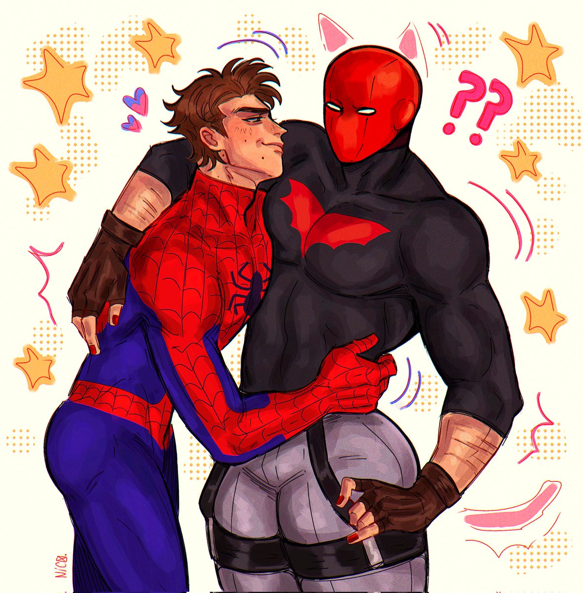 Nicho0K's tweet image. dejalo en paz peter atrevidoo
#jasontodd #redhood 
#peterparker #Spideyhood