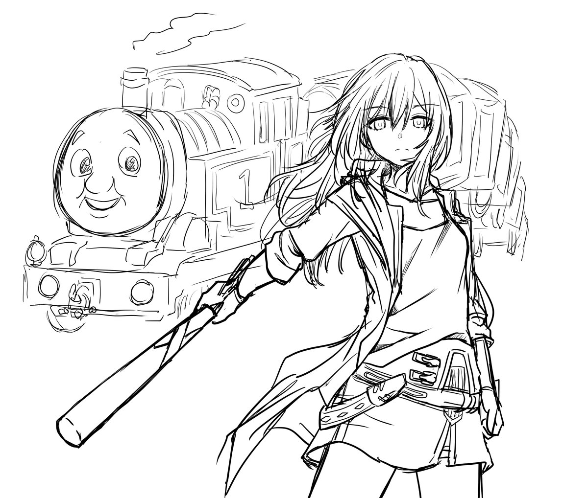 そしてスタレの星ちゃんと星穹列車のラフ
#崩壊スターレイル 