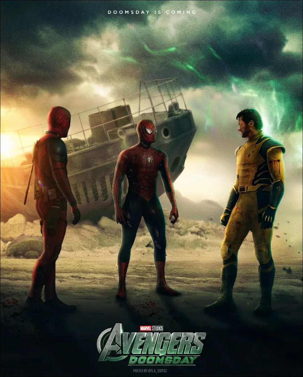 MarvelDato's tweet image. ¡Wolverine compartirá escenas de acción con Deadpool y Spider-Man en #AvengersDoomsday !